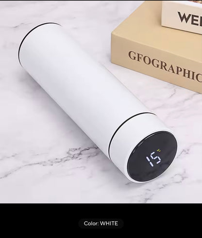 Smart Vacuum Water Bottle | LED Temperature Display, 500ml & Custom Logo Option