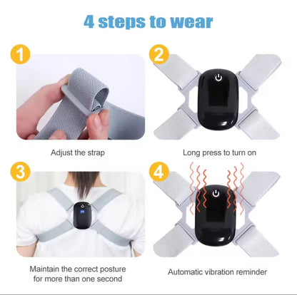 2026 AI Smart Posture Corrector| Wearable Back Straightener With Vibration Alert- Invisible Under Clothes