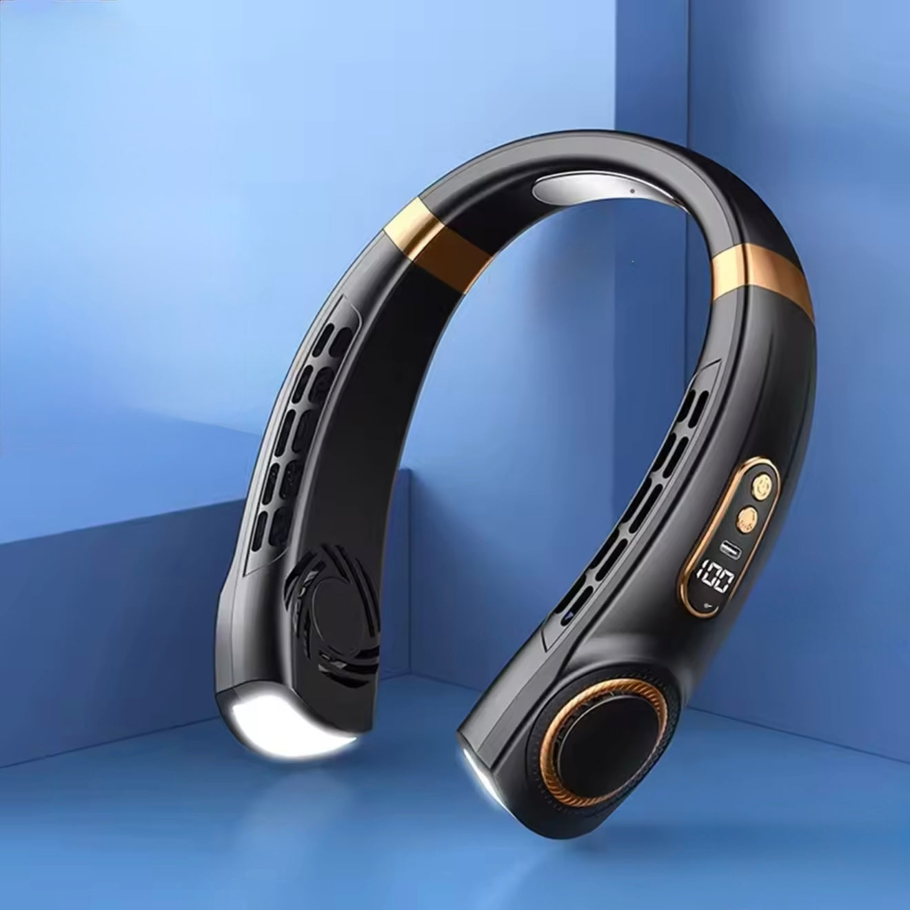 Hands-Free Bladeless Neck Fan| Personal Cooler 8000mAh USB Rechargeable Personal Cooler