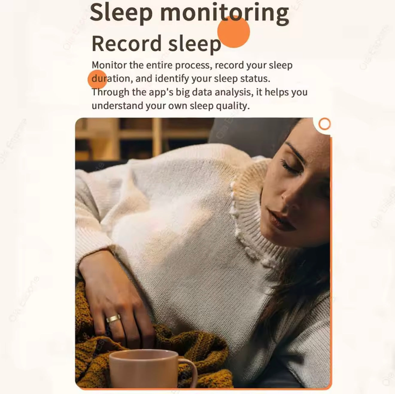 Smart AI Health Ring — Sleep, Heart Rate & Blood Oxygen Tracker
