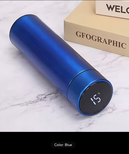 Smart Vacuum Water Bottle | LED Temperature Display, 500ml & Custom Logo Option