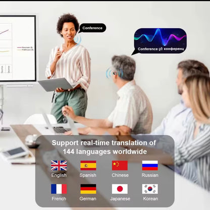AI Translation Earbuds | Real-Time Translation in 144 Languages — Wireless Bluetooth 5.0