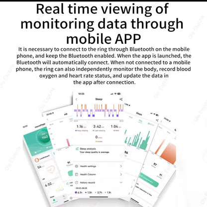 Smart AI Health Ring — Sleep, Heart Rate & Blood Oxygen Tracker