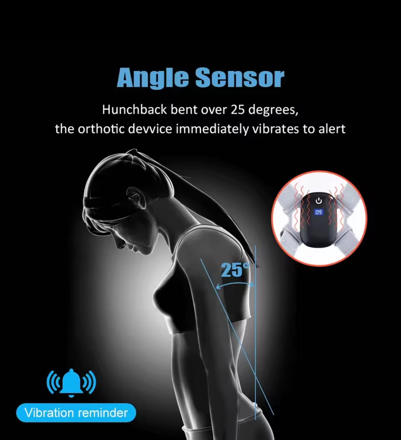 2026 AI Smart Posture Corrector| Wearable Back Straightener With Vibration Alert- Invisible Under Clothes