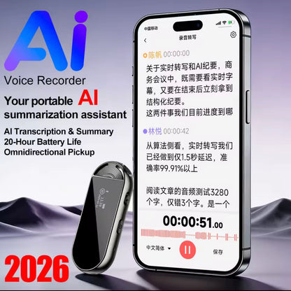 AI Voice Mini Recorder  | Real-Time Transcription, Translation & Smart Summaries — 2026